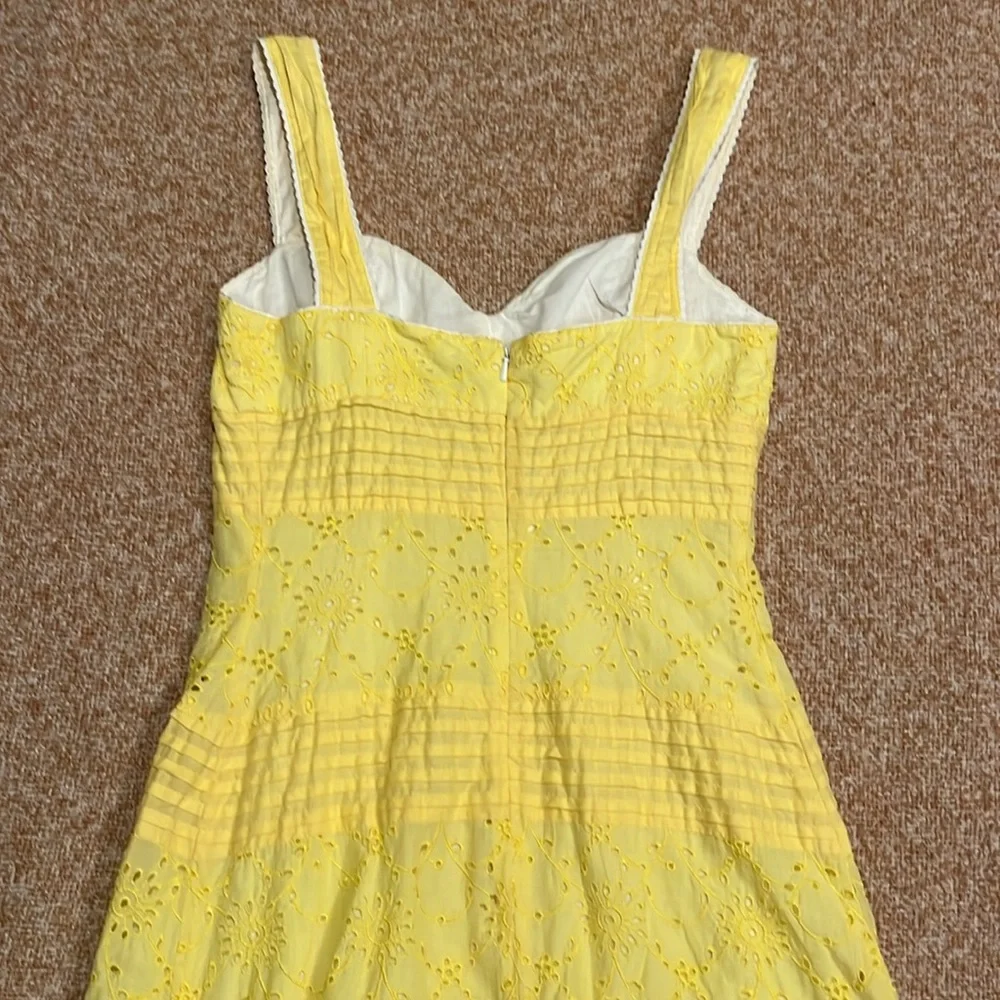 Lilly Pulitzer Yellow Eyelet Sundress - Picture 7 of 8